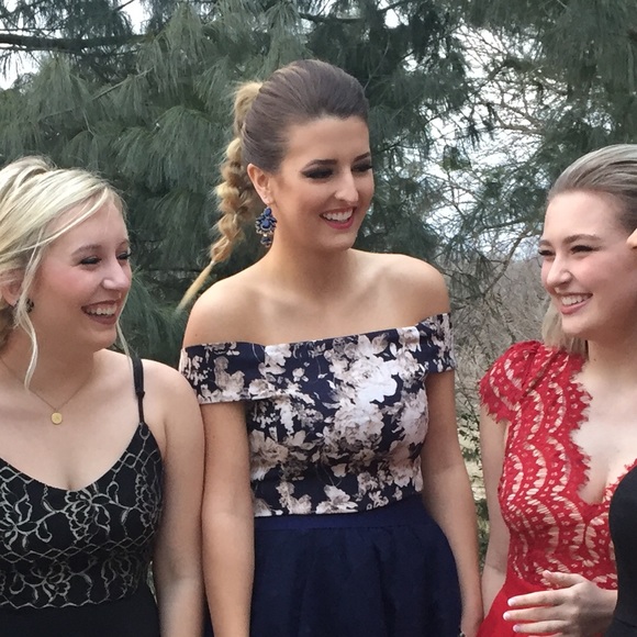 FLORAL OFF THE SHOULDER CROP TOP ANGL CLOTHING - Picture 6 of 7